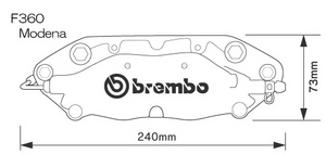 フロント Brembo Modena 330φ Audi  A3 8PB 3.2quattro/8PA～C2.0TFSI